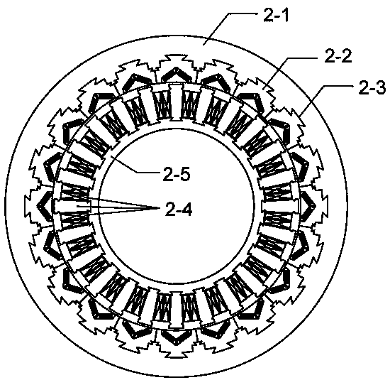 Variable branch modular permanent magnetic built-in outer rotor hub motor for electric vehicle