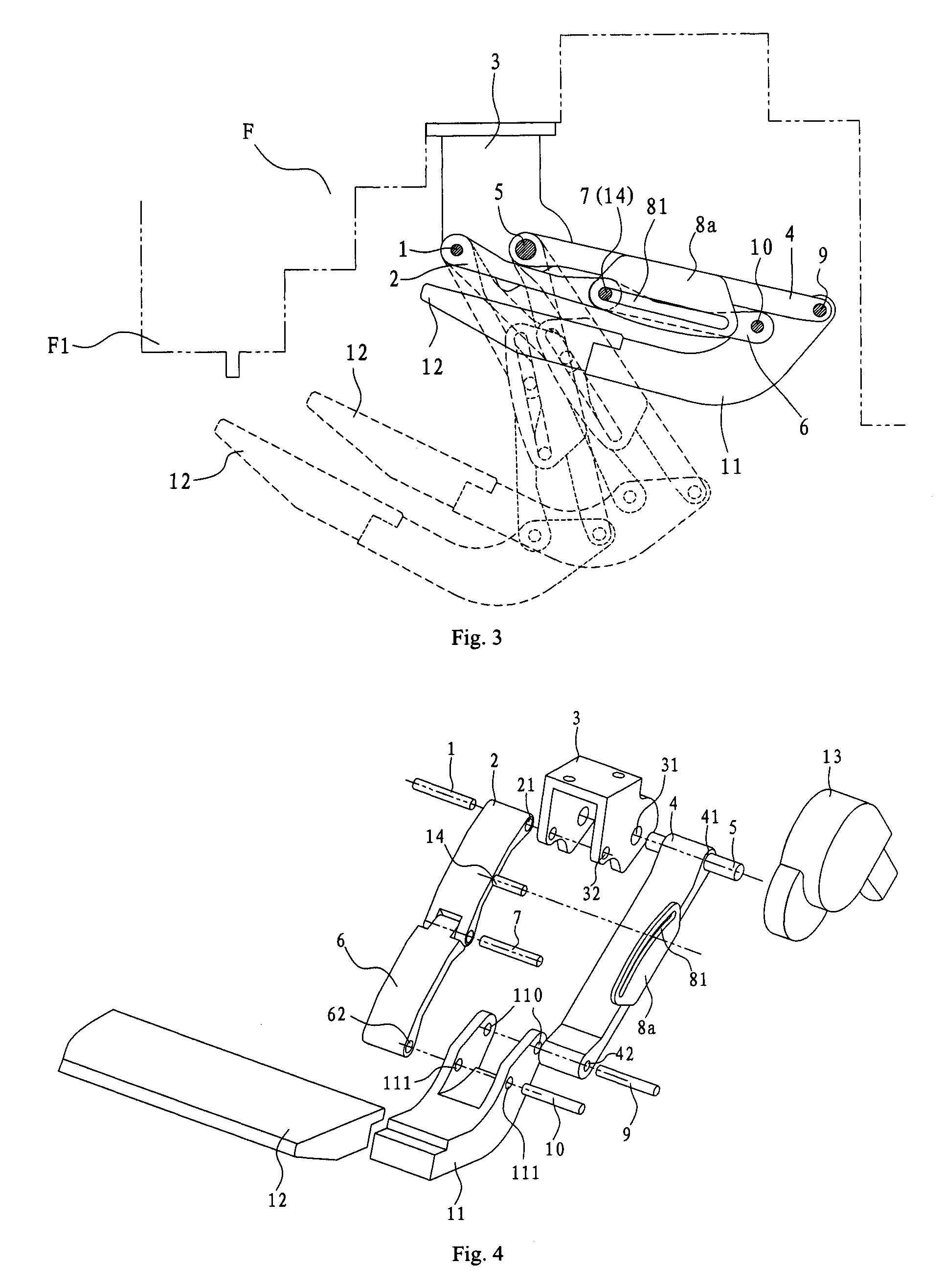 Extending and retracting device and vehicle step apparatus having the same
