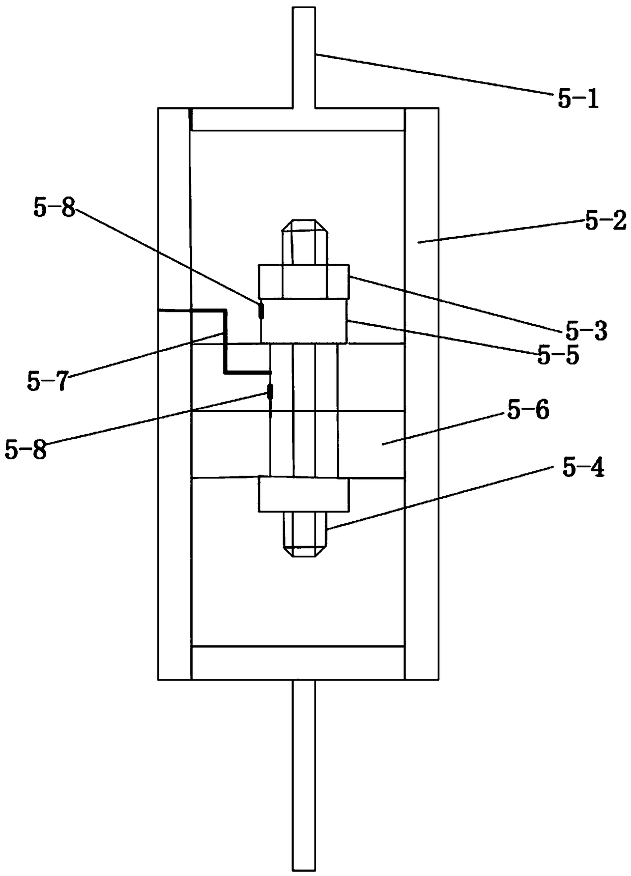 NiTi memory alloy bolt connector self-relaxation test device and method