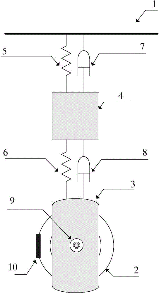 Method for avoiding excessive vibration of undercarriage in overhead state