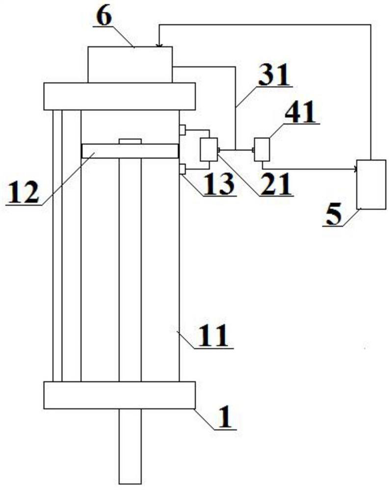 A cylinder and its piston position detection device