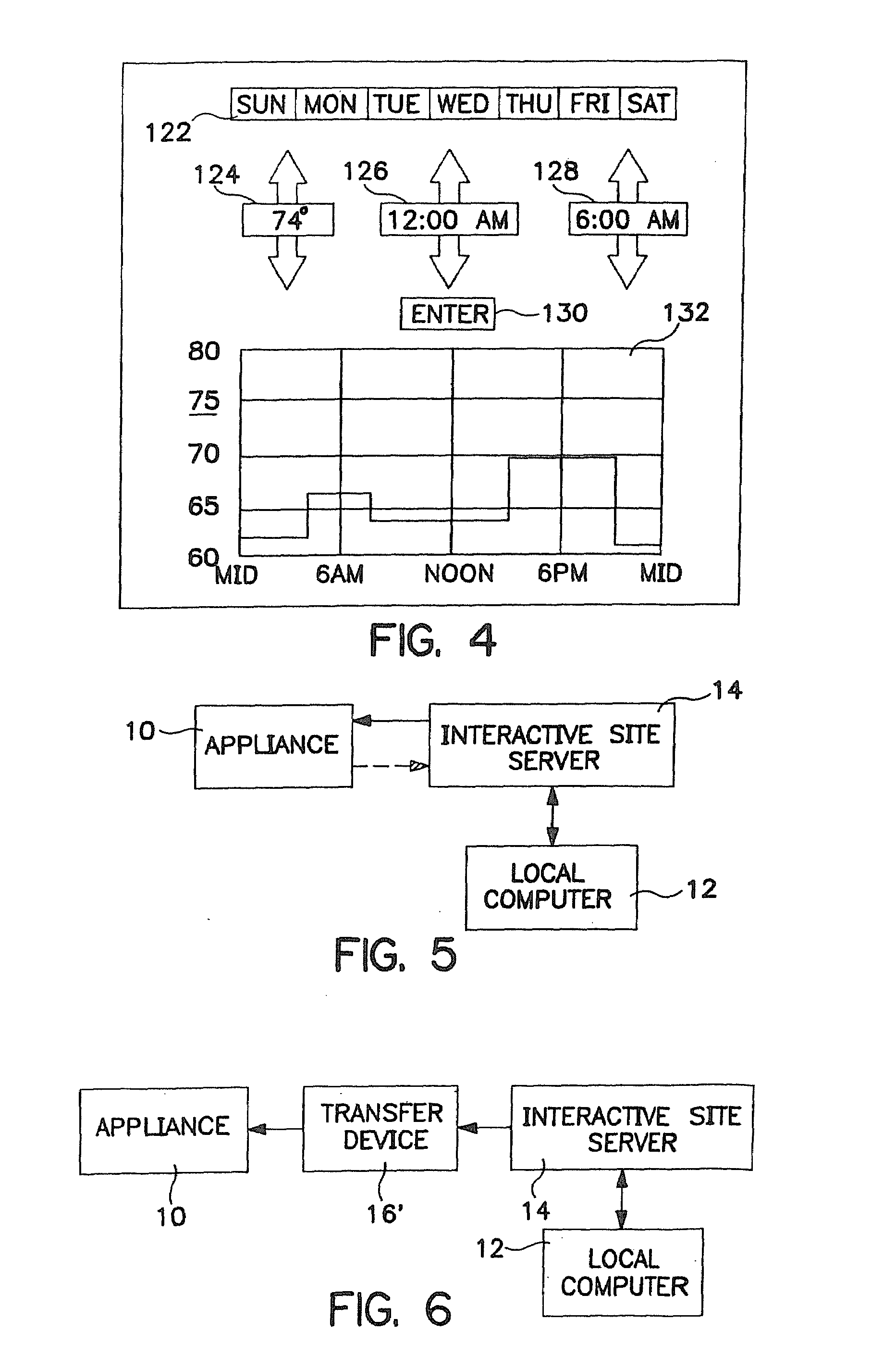 Method and apparatus for setting programmable features of an appliance