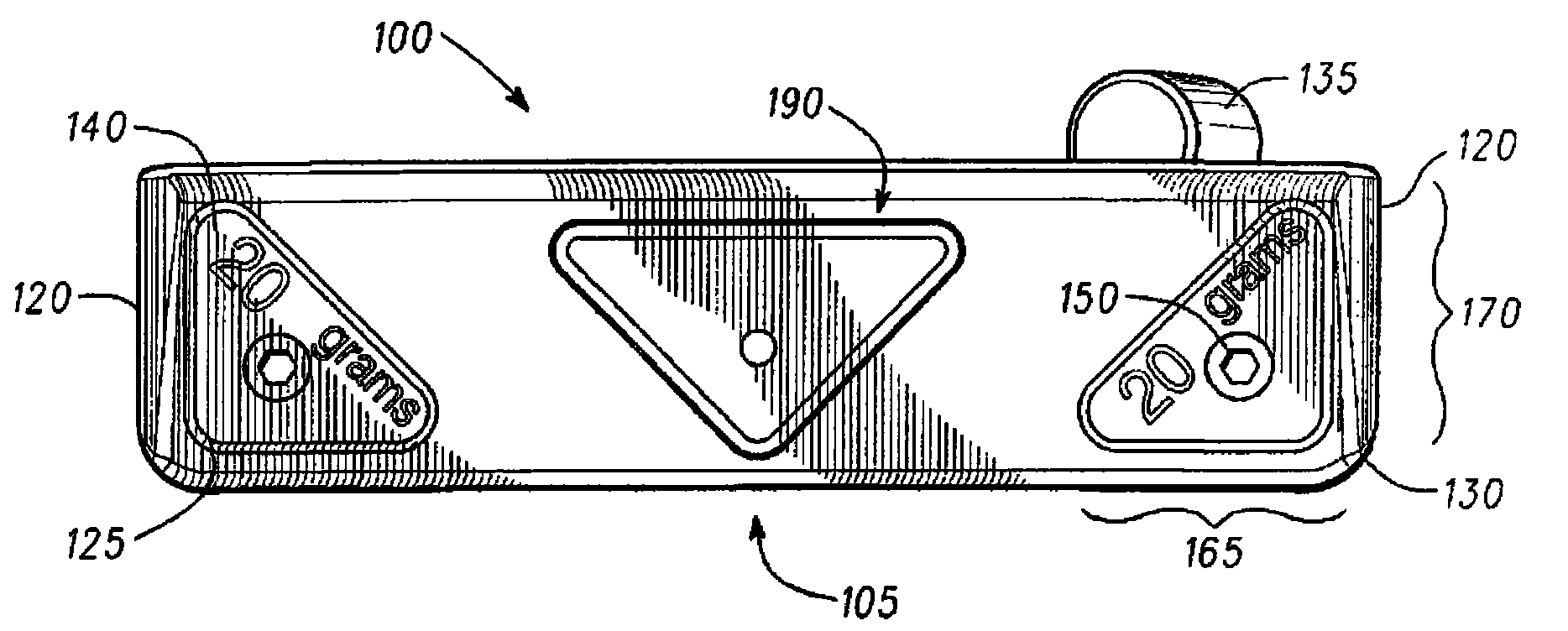 Golf putter heads and removable putter weights