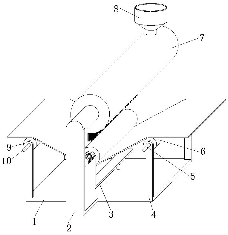 Waxing device for fabric production