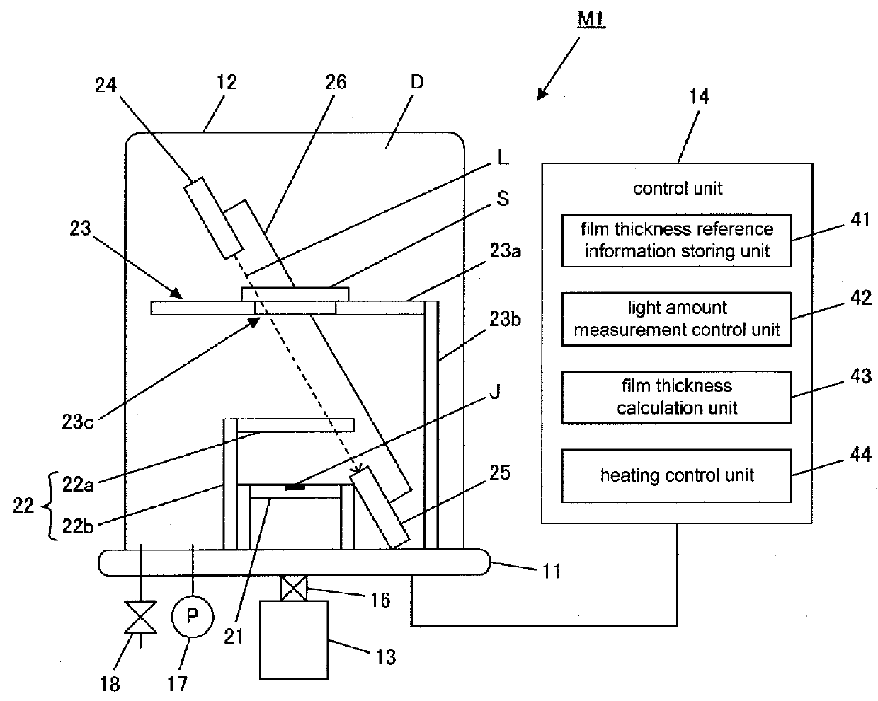 Sample preparation device to form a matrix film for matrix assisted laser desorption/ionization method