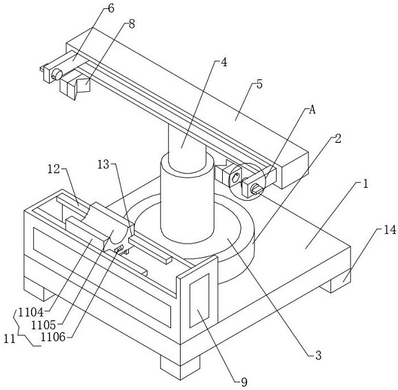 Clamping mechanism convenient to disassemble for automobile suspension shock absorber