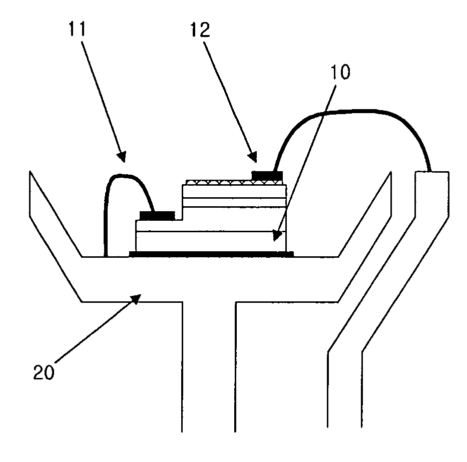 Method for manufacturing GaN-based light emitting diode using laser lift-off technique and light emitting diode manufactured thereby