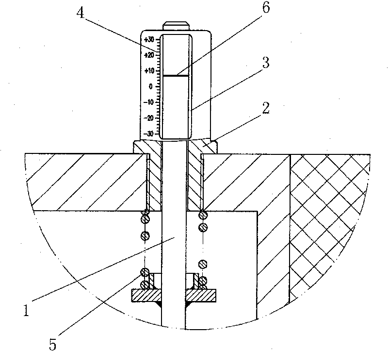 Floating ballast bed with height monitoring device