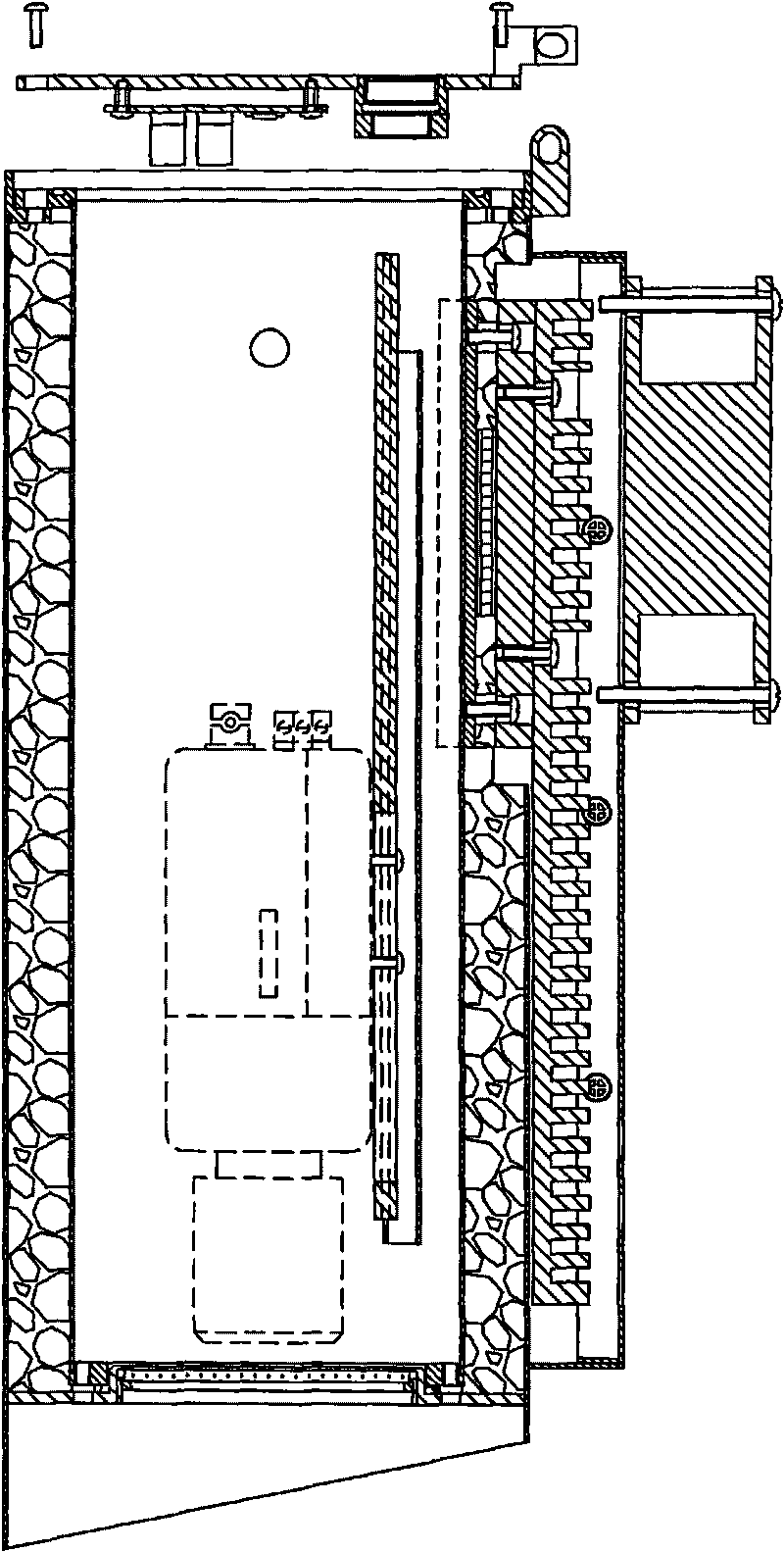 Semiconductor refrigeration camera shield