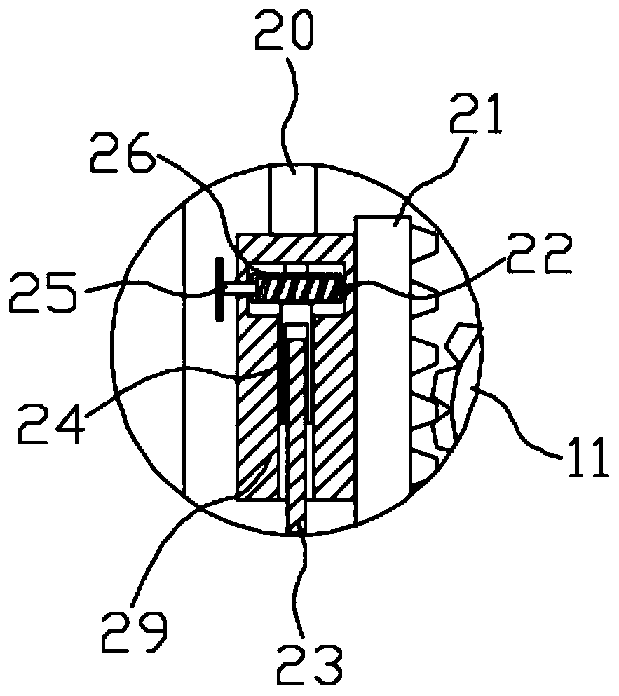 Cutting device for clothing processing