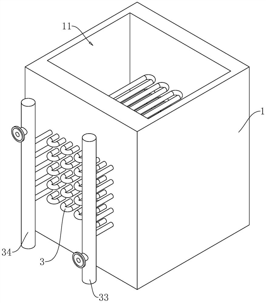 A flue gas waste heat recovery device
