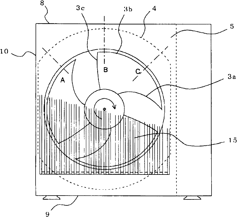 Blower and heat pump utilizing said blower