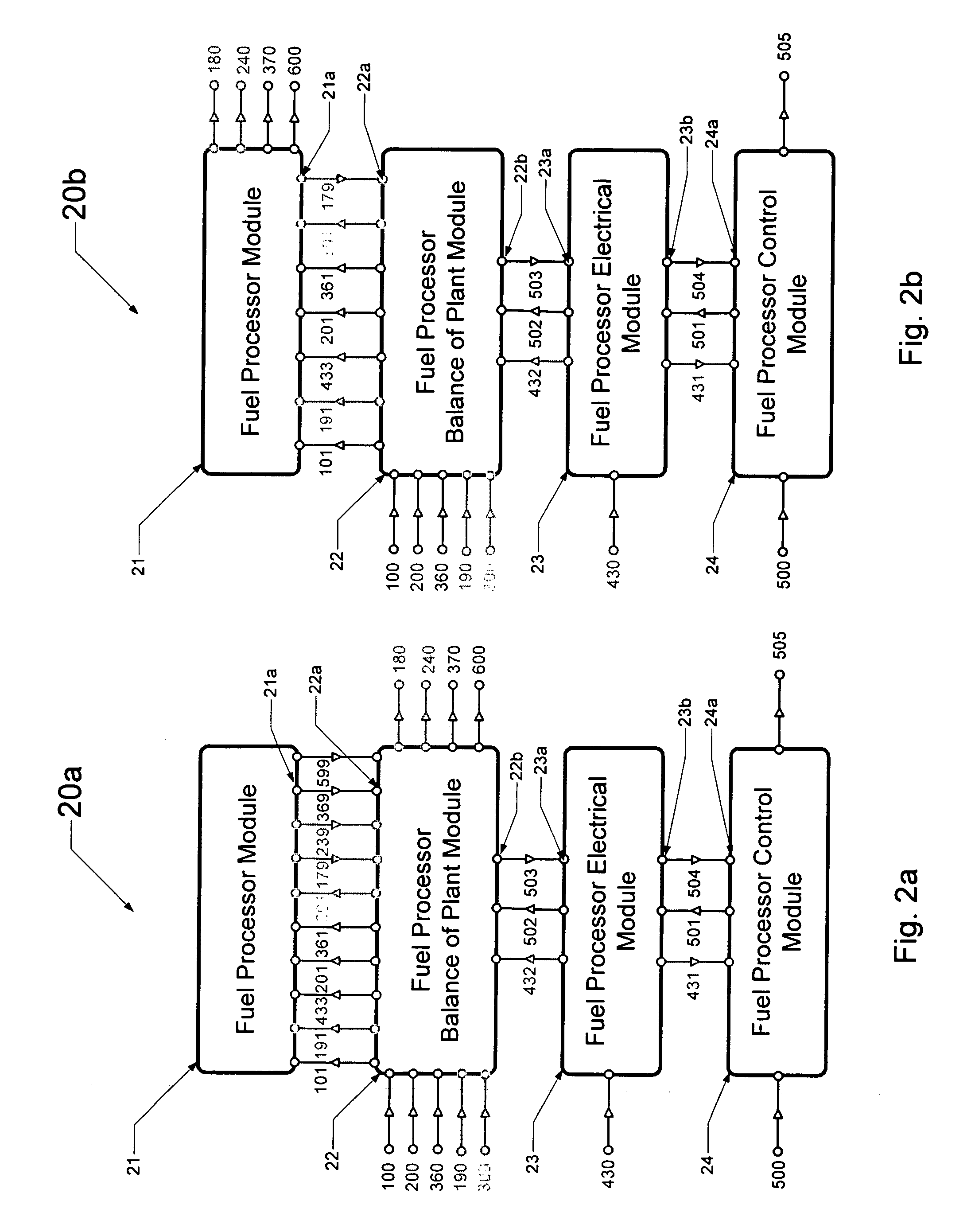 Fuel cell system comprising modular design features