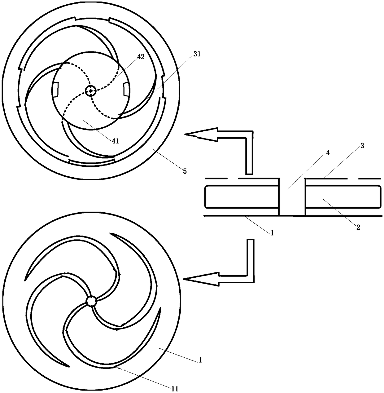 Microstrip patch antenna with spiral structures