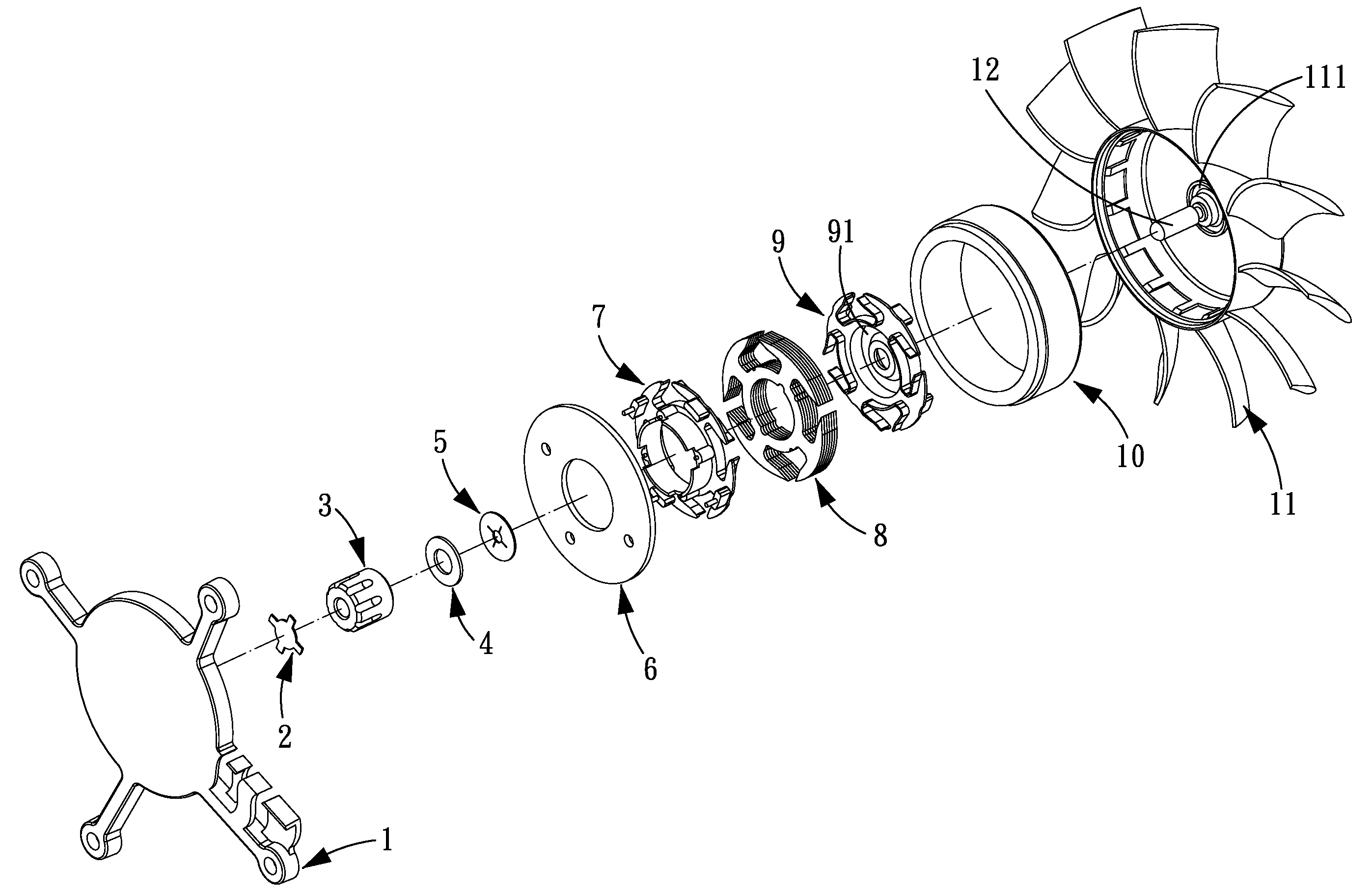 Dust-Proof and Anti-Oil Leakage Structure for a Fan