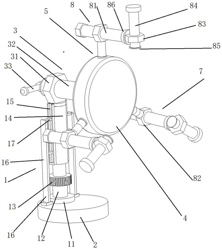 Mechanical displacement mechanism for welding circular thin-walled workpiece