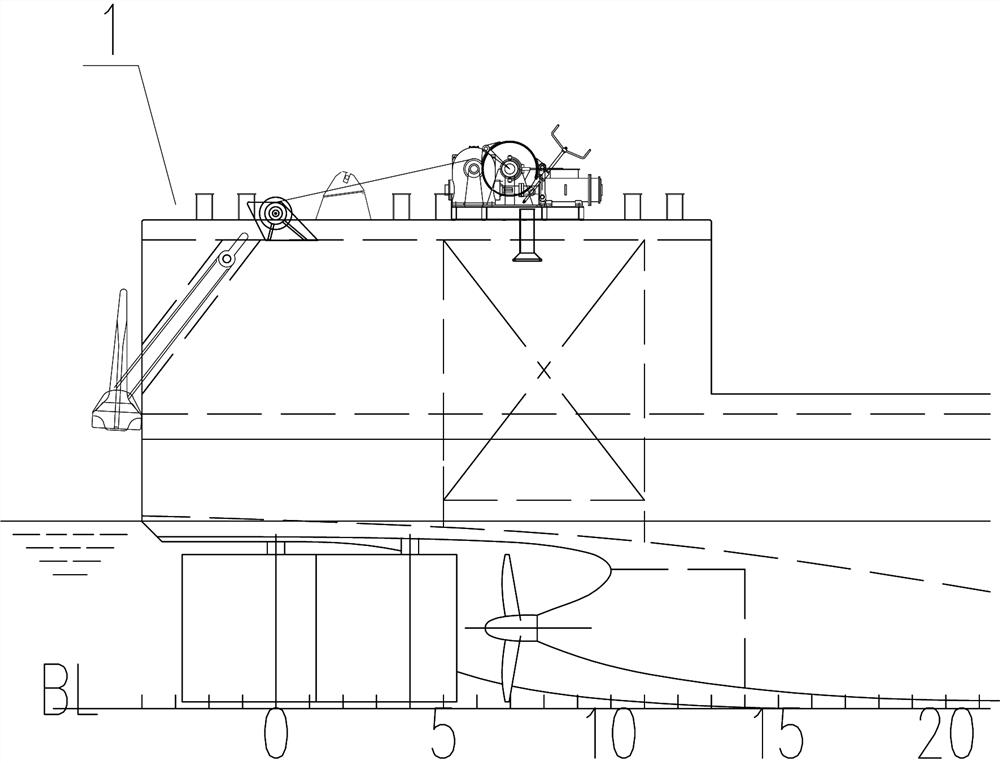 Transformation method for transforming roll-on-roll-off ship into inland river large-piece transport ship
