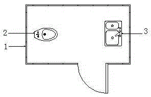 Enamel mobile public lavatory
