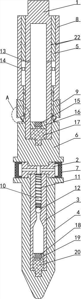 Oil pipe blanking plug for operation under pressure