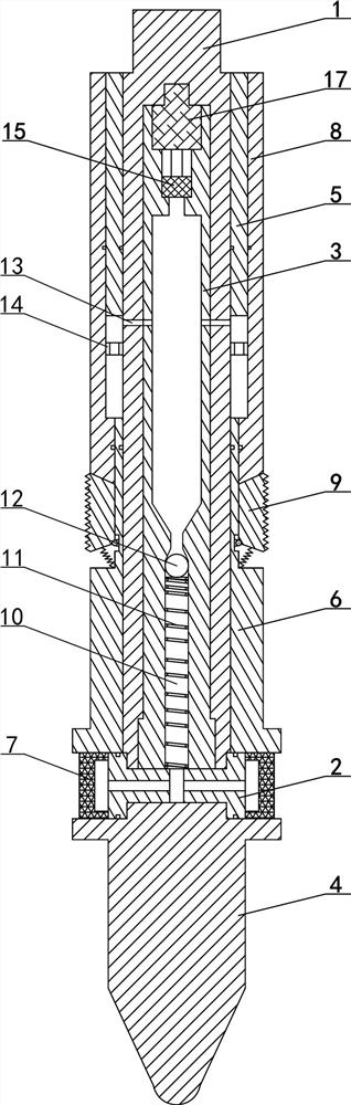 Oil pipe blanking plug for operation under pressure