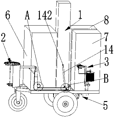 Small mechanical fast tree digging machine