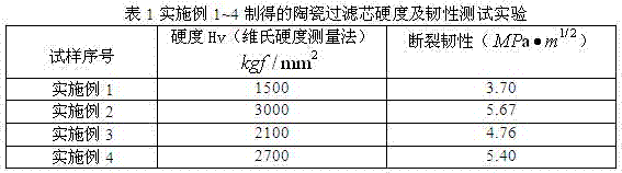 A ceramic filter element containing a blend of nanocarbon crystals and nanodiamondene