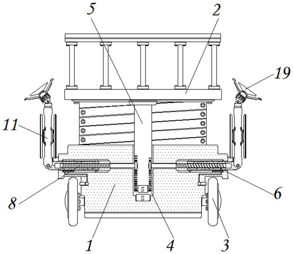 A positioning mechanism for a ship mobile platform