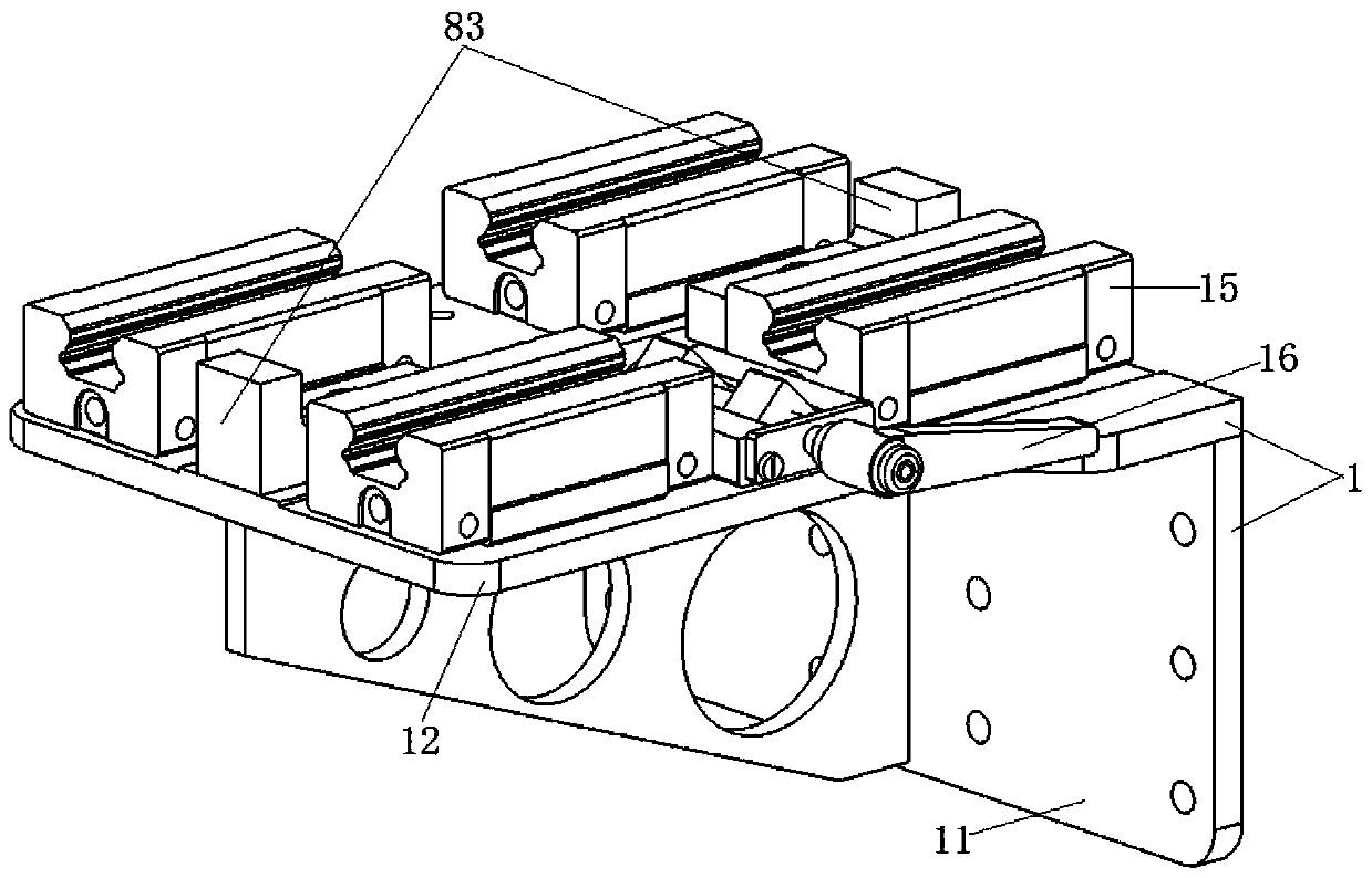 Welding torch module for film-type water-cooled wall surfacing