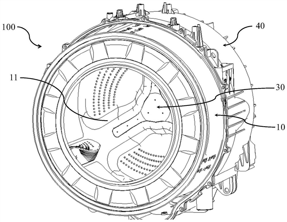 Barrel assembly and roller washing machine with same