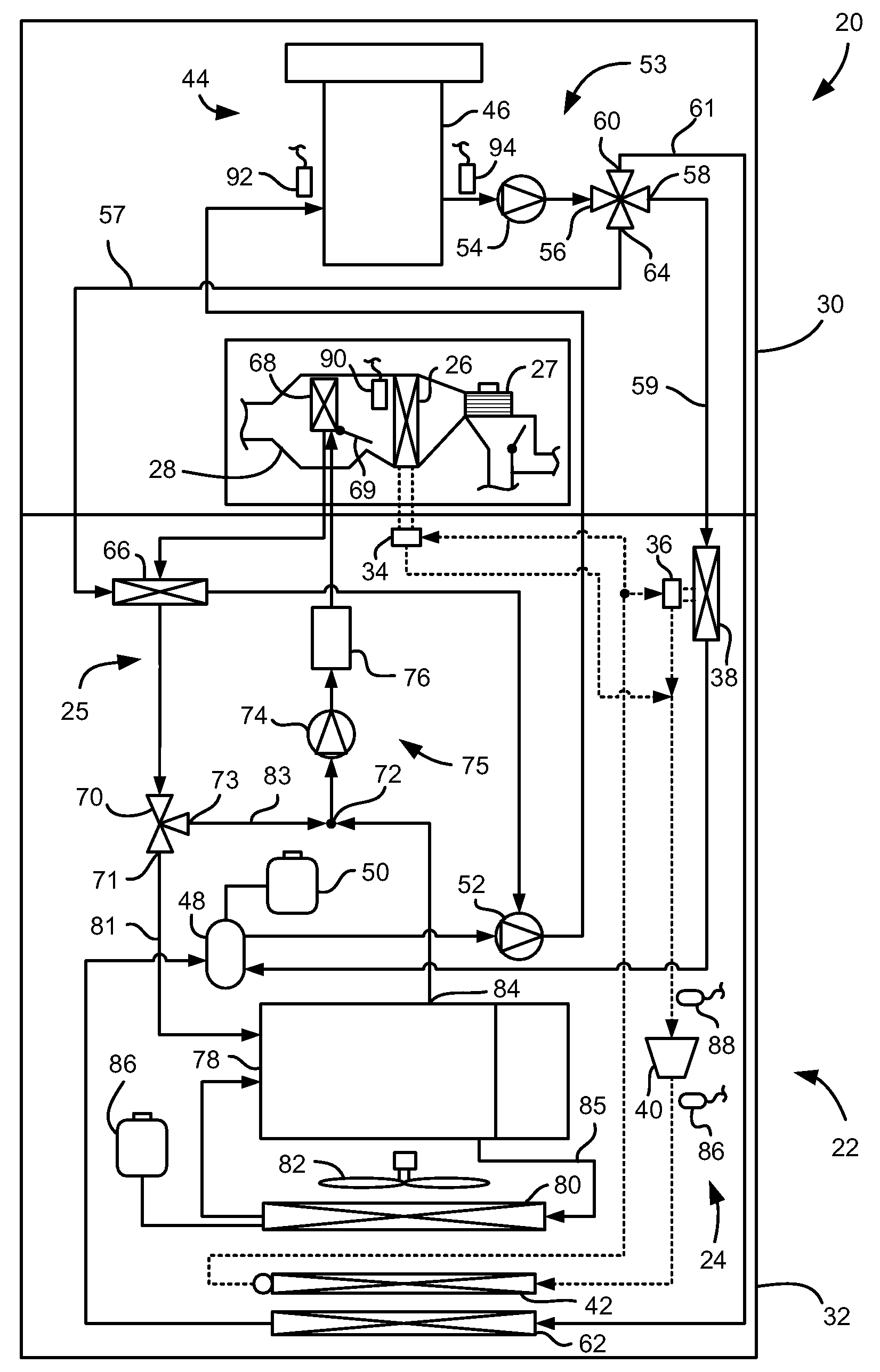 Vehicle HVAC and RESS Thermal Management