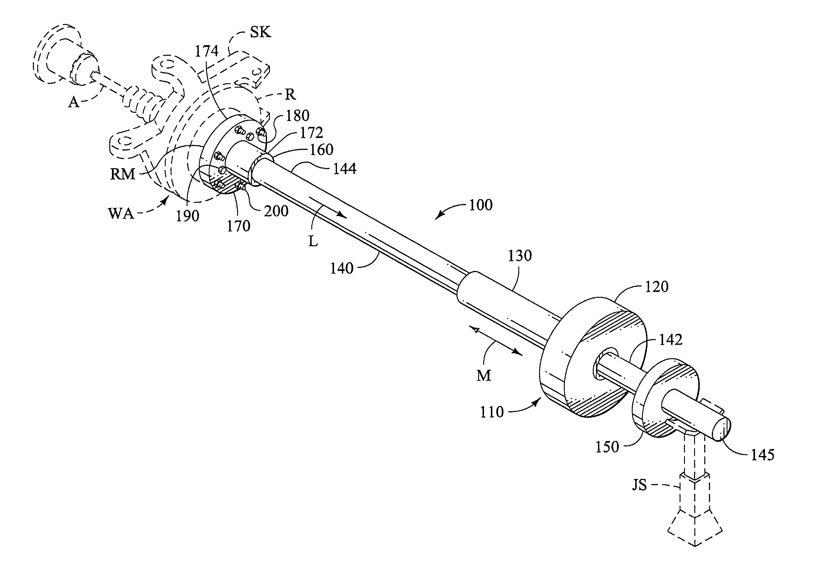 Automotive wheel assembly removal apparatus