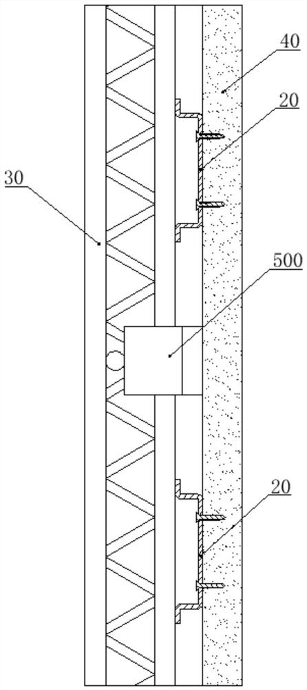 Integrated formwork-removal-free building system and construction method thereof