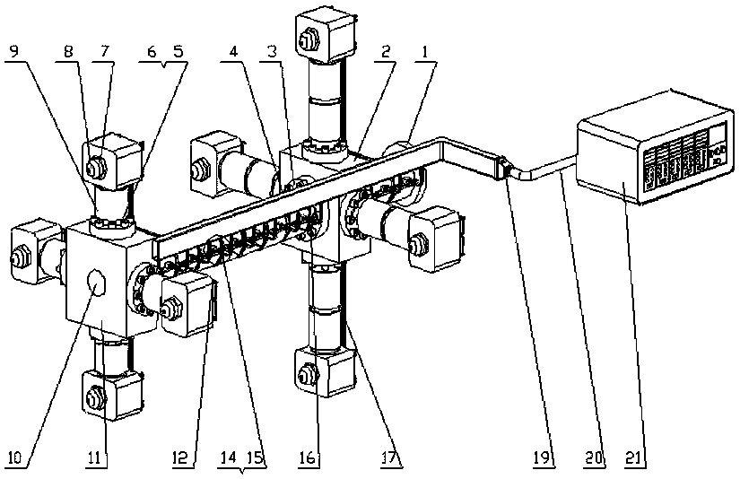 A spatial multi-point rapid filling system for the production of large plastic products