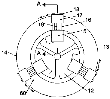 Automobile tire with antiskid chain integrated in hub