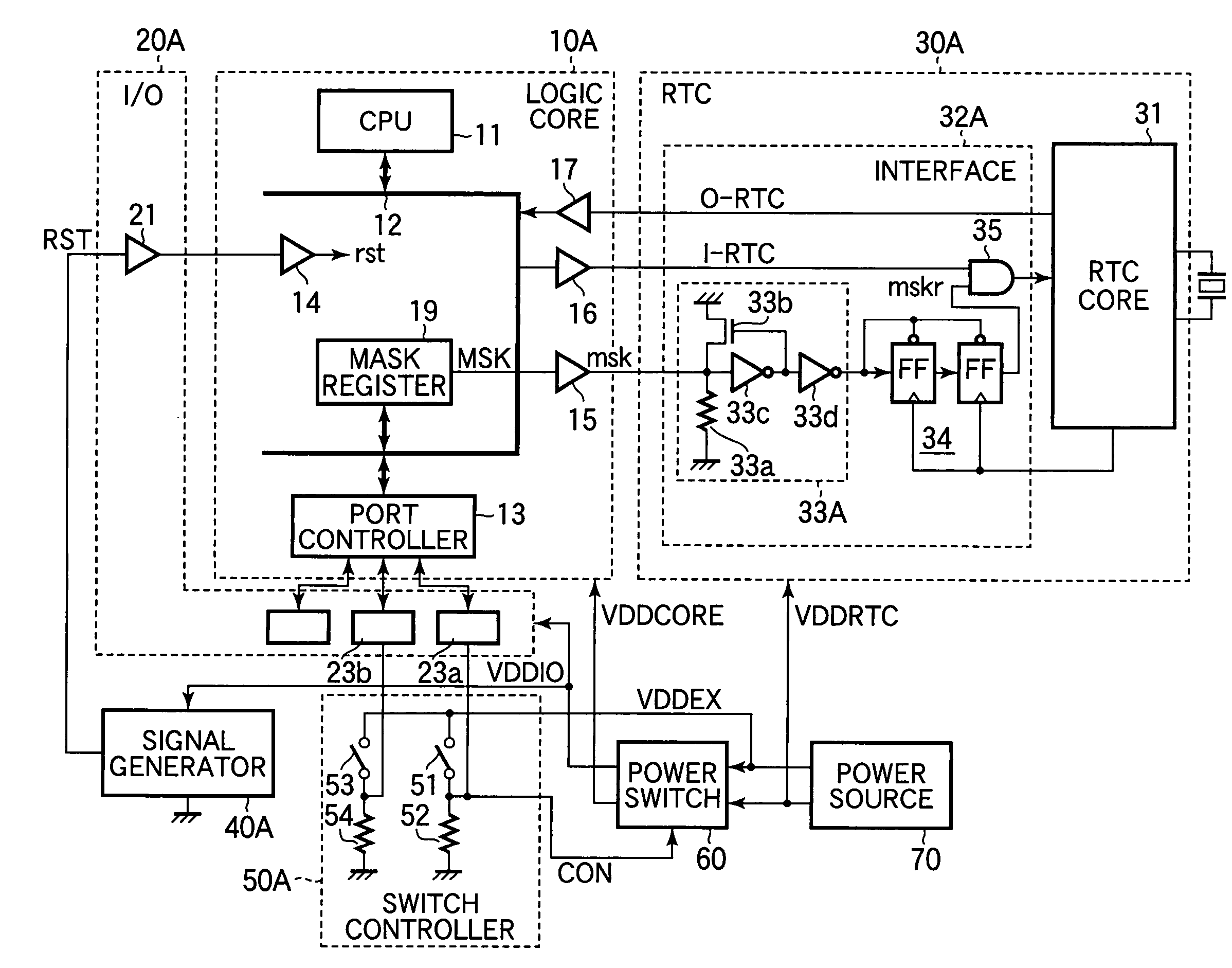 Semiconductor circuit with mask register