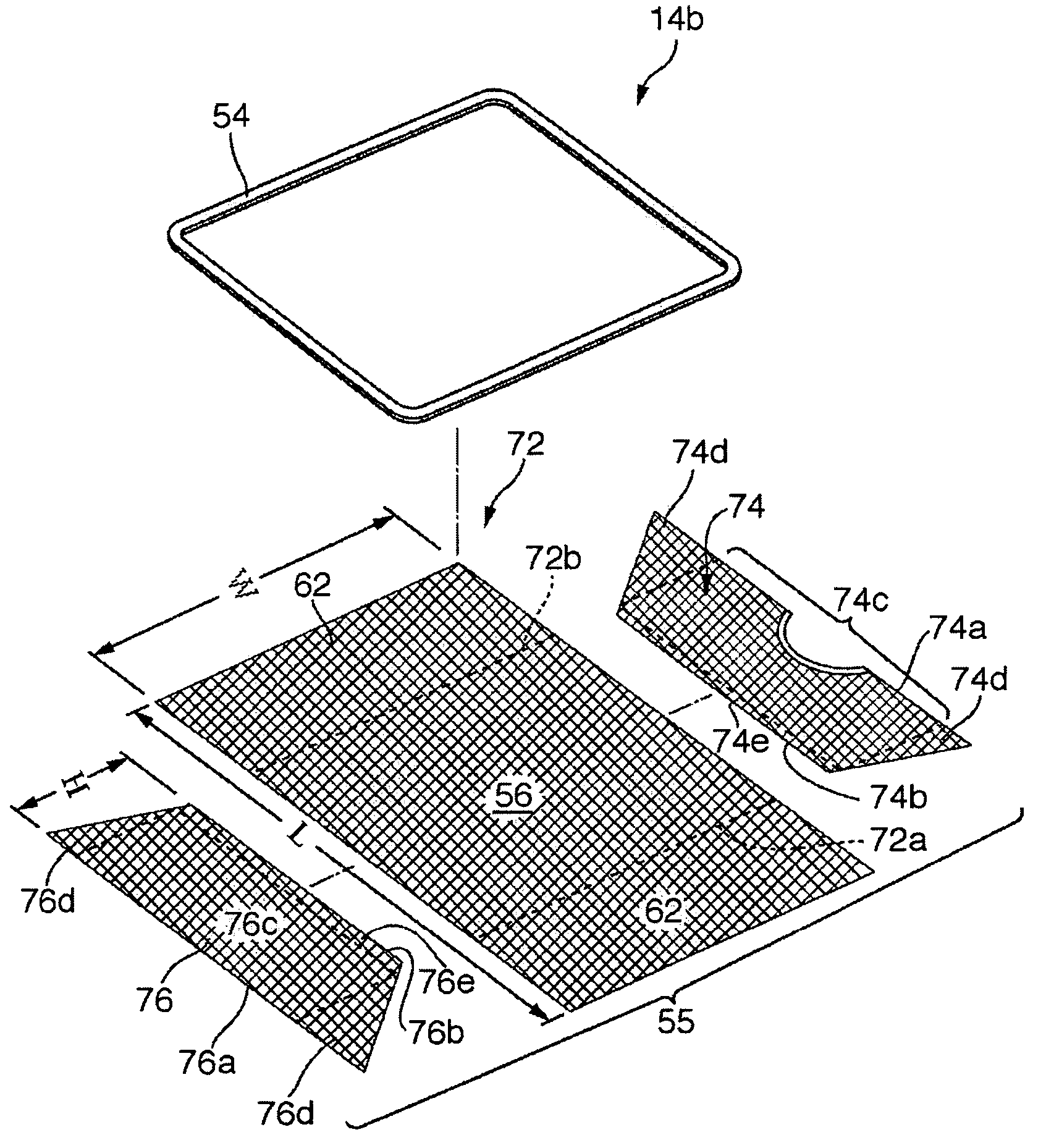 Mesh container, system using mesh containers, and method for making mesh containers