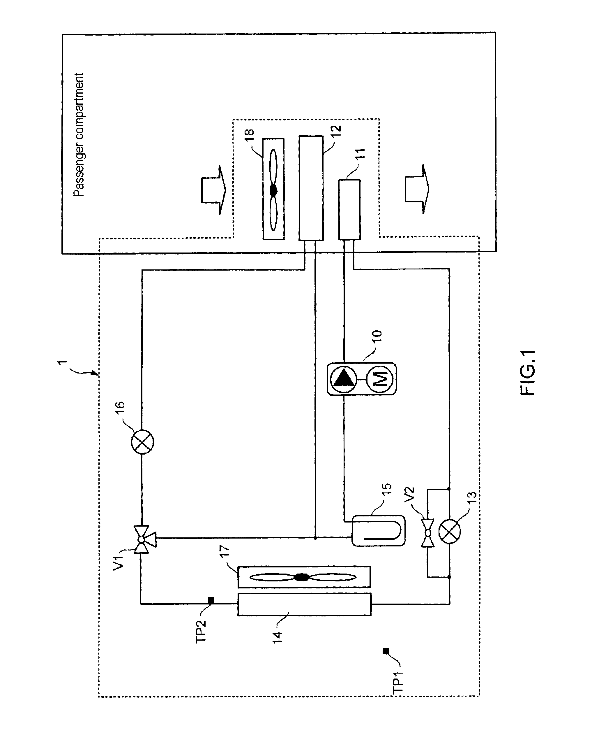 Automatic control method used for defrosting a heat pump for a vehicle