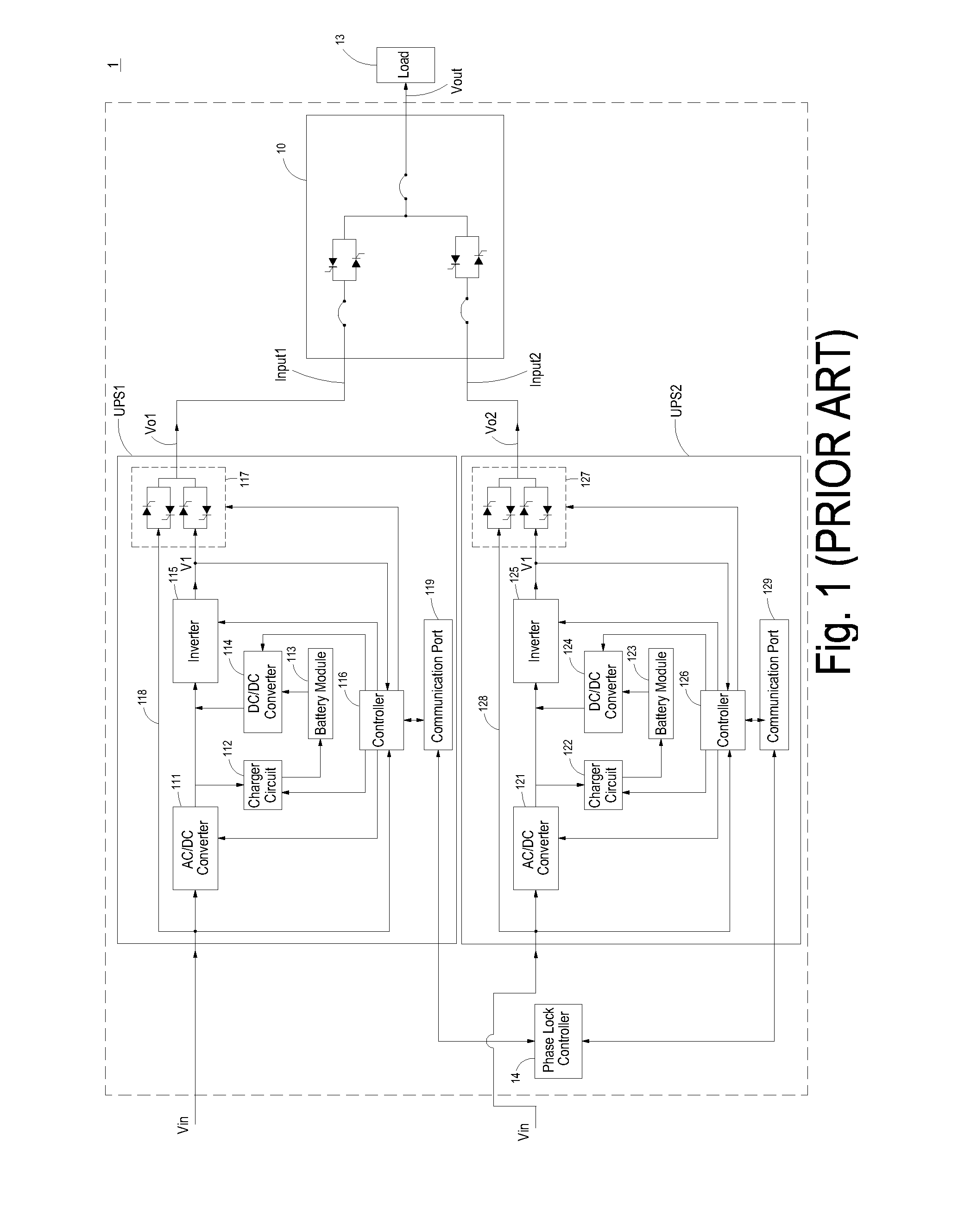 Uninterruptible power supply system and controlling method thereof