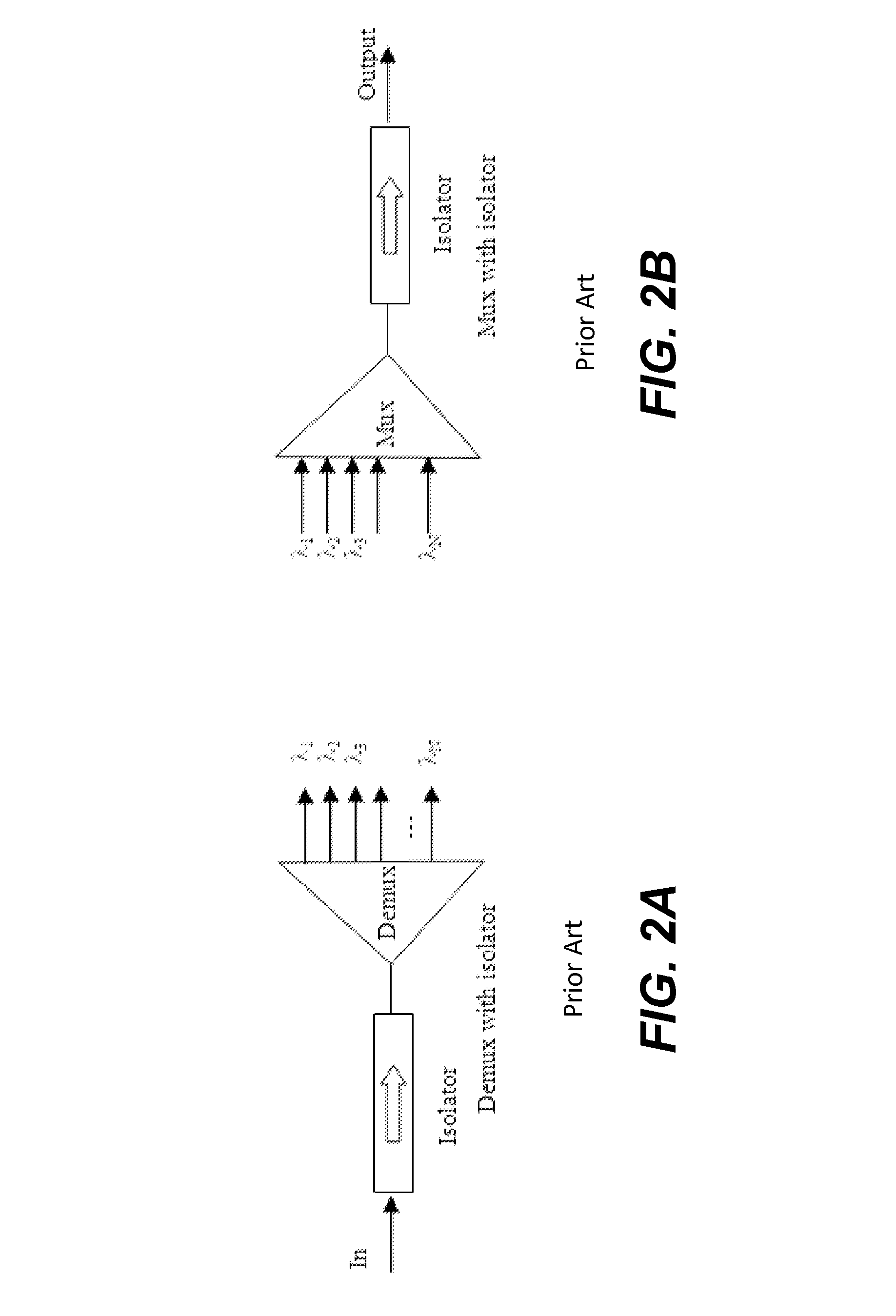 Optical devices with built-in isolators