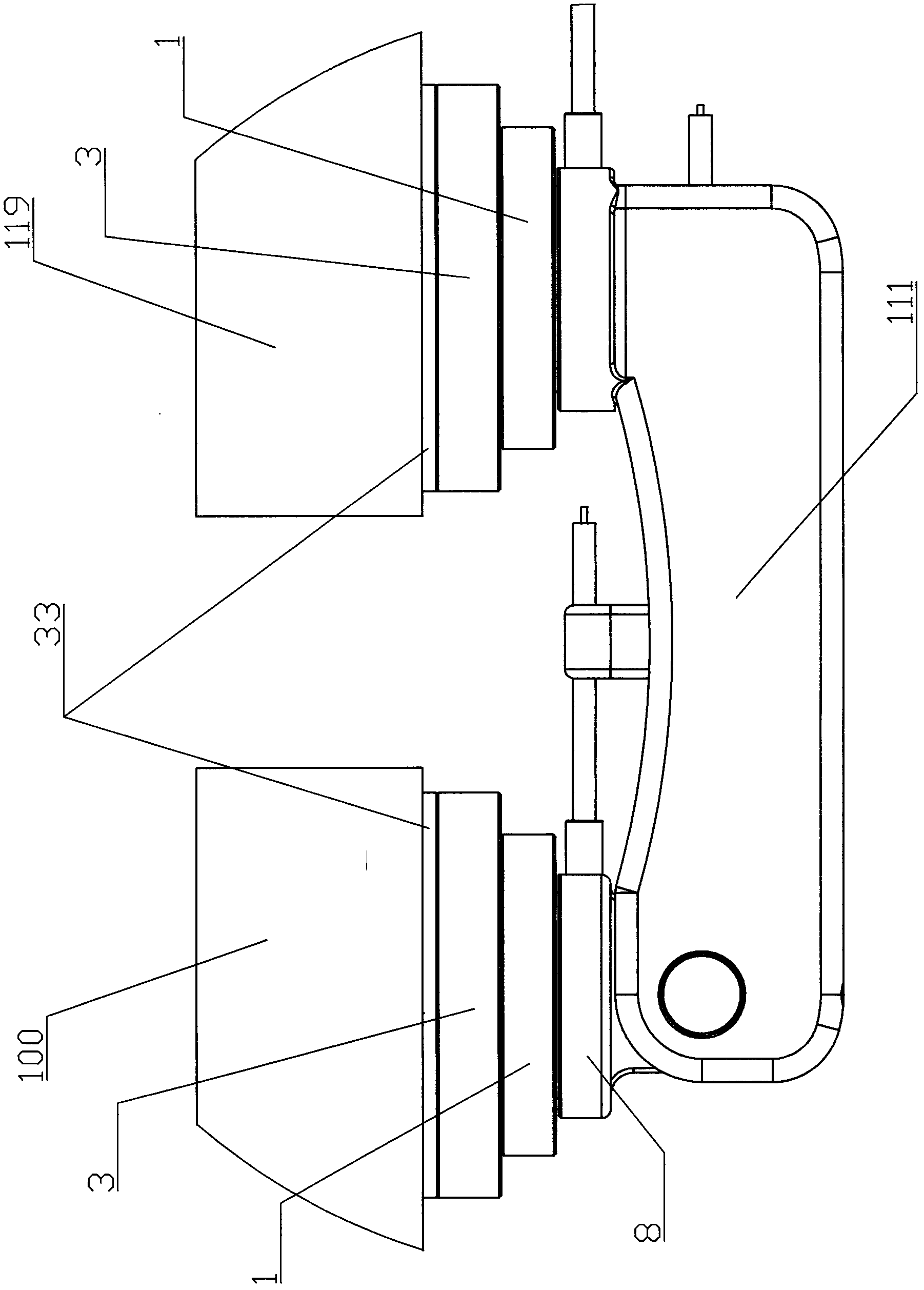 Foot pedal structure for medical operating table