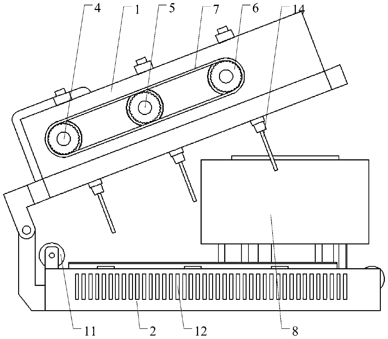 An online tin coating equipment for spotlight welding strip