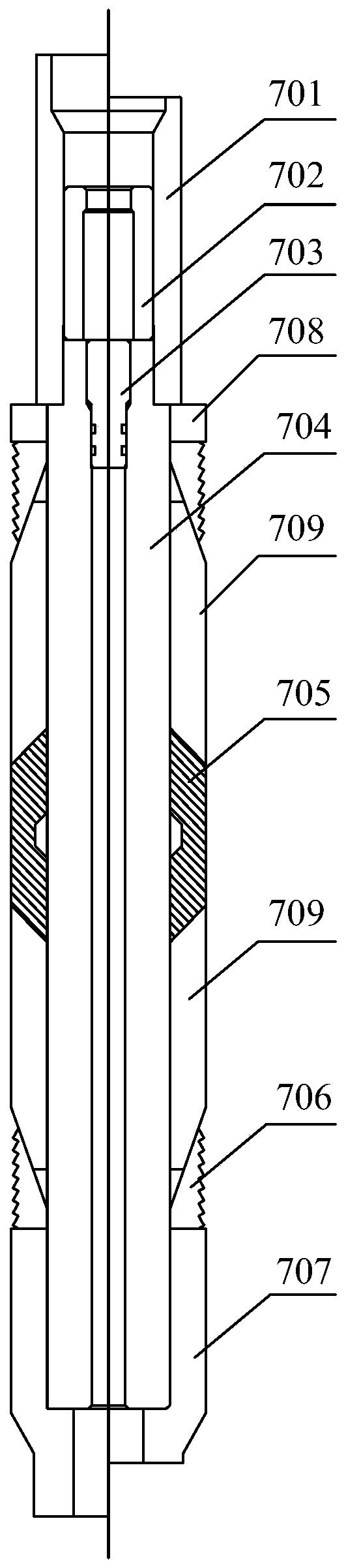 Combined method of pipe string, bridge plug setting and sandblasting perforation