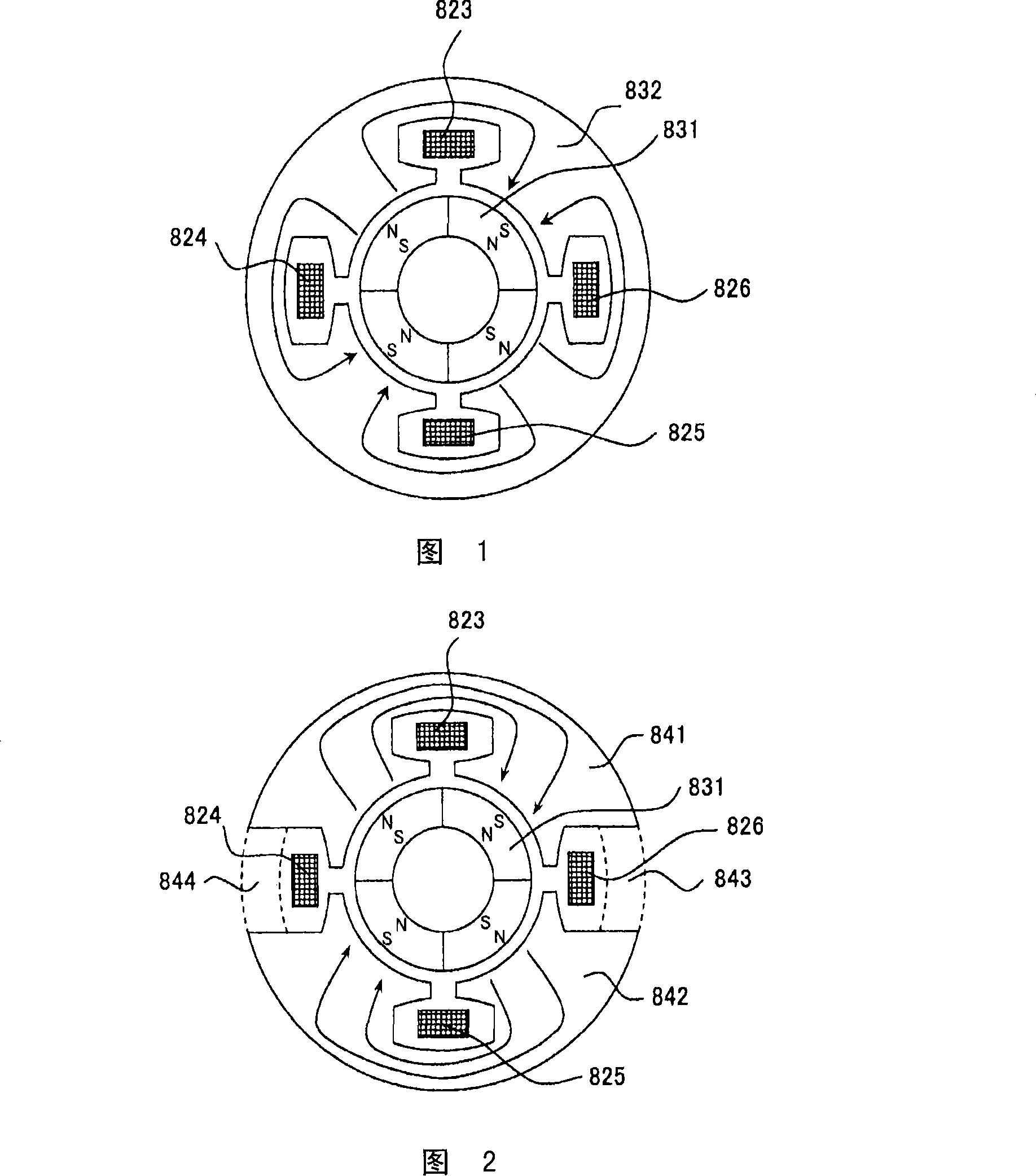 Motor and control unit thereof