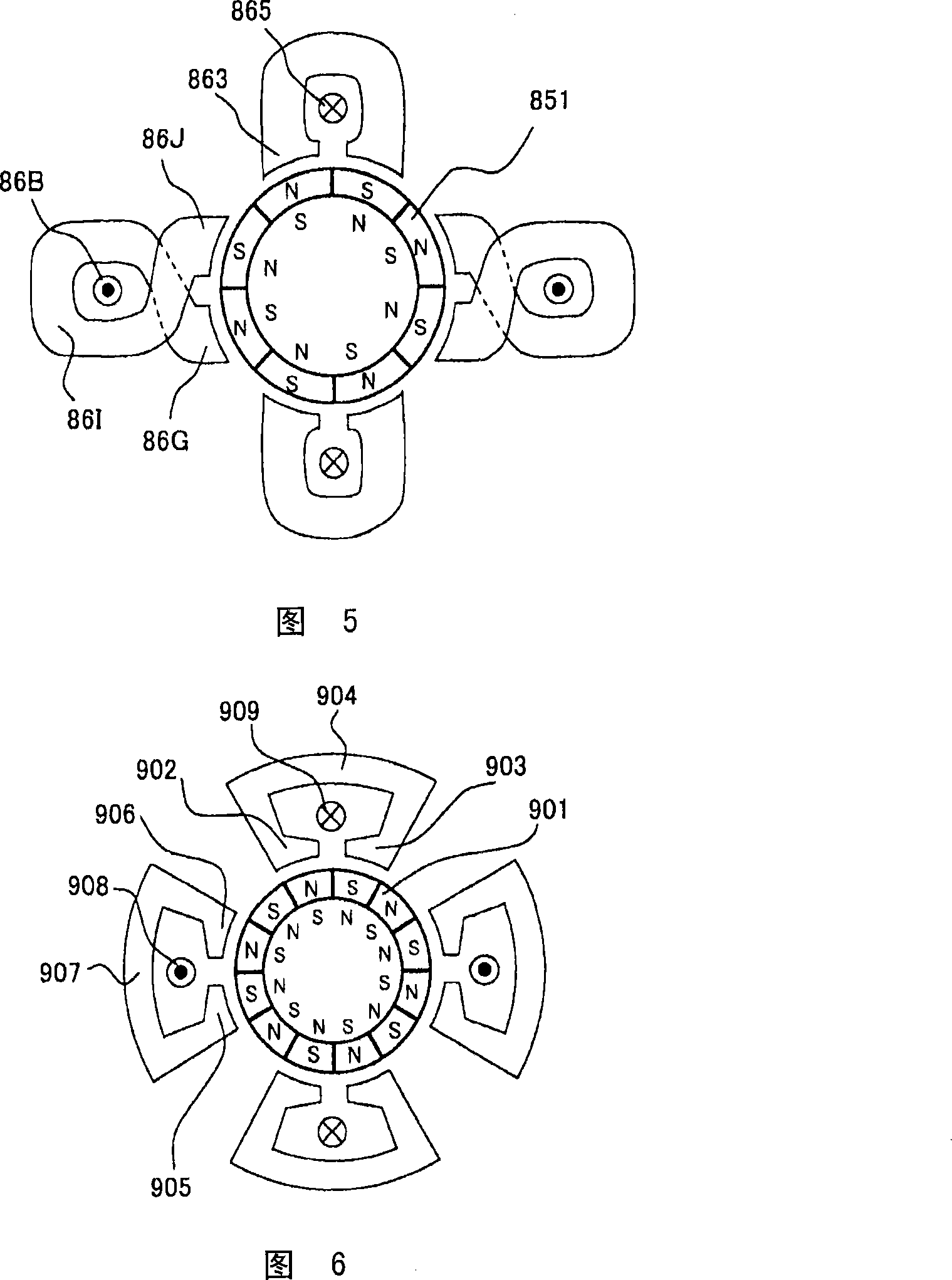 Motor and control unit thereof