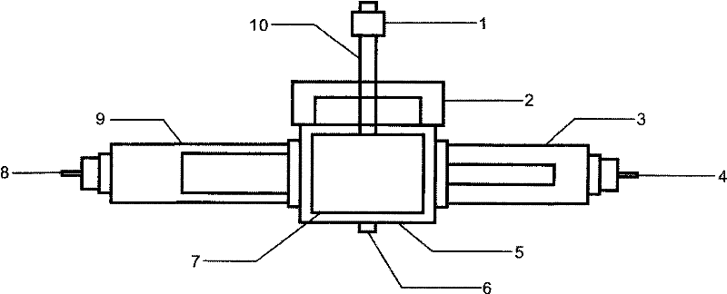 Device for measuring acid/rock reaction dynamics parameters of acid liquid systems with different viscosities