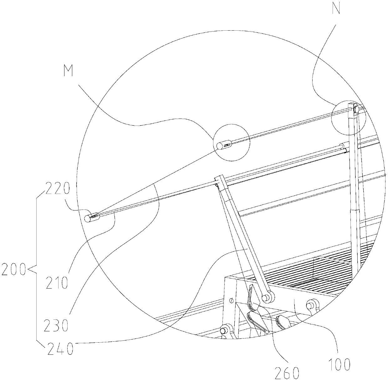 Rope saw tunneling device and tunneling method