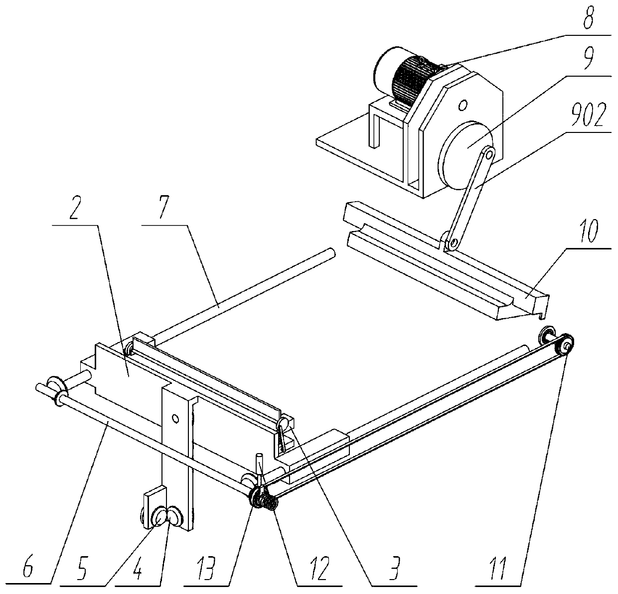 Vermicelli deicing device for vermicelli production based on food processing