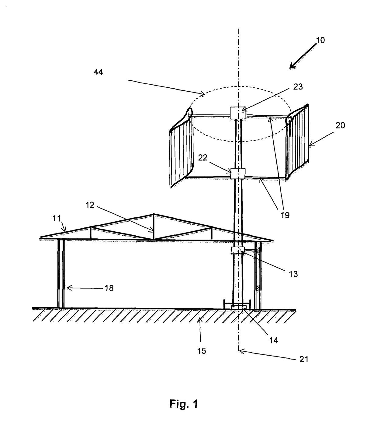 Hybrid vertical axis wind turbine