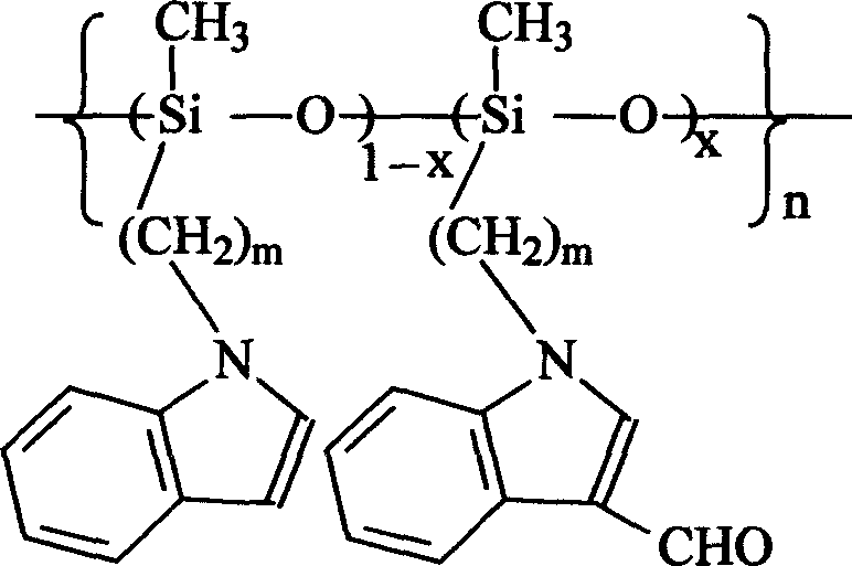 Polysiloxane intermediate, its preparing process and application