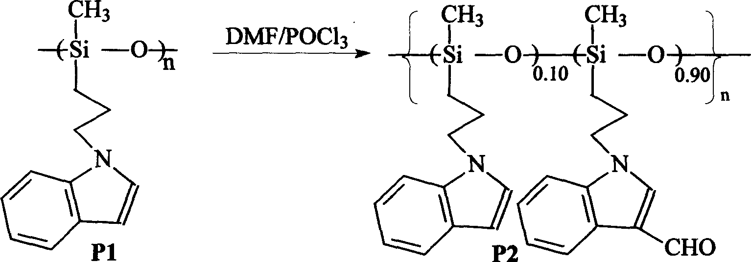 Polysiloxane intermediate, its preparing process and application